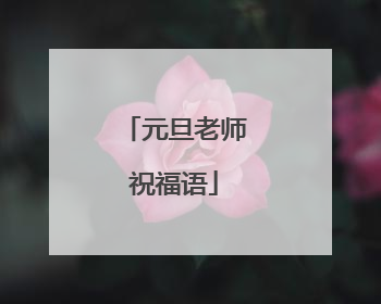 元旦老师祝福语