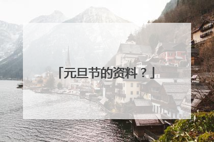 元旦节的资料?