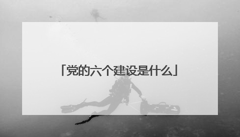 党的六个建设是什么