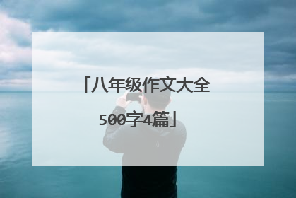 八年级作文大全500字4篇