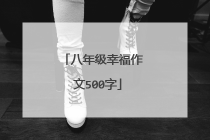 八年级幸福作文500字