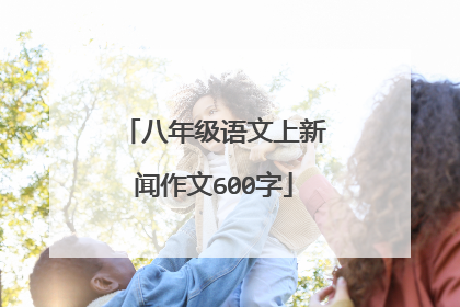 八年级语文上新闻作文600字