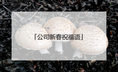 公司新春祝福语