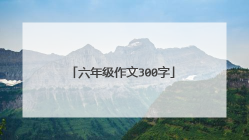 六年级作文300字