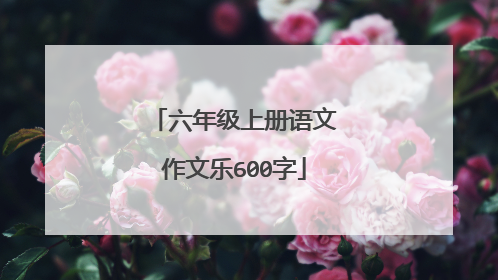 六年级上册语文作文乐600字
