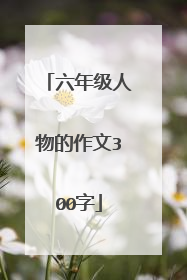 六年级人物的作文300字