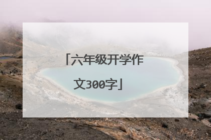 六年级开学作文300字