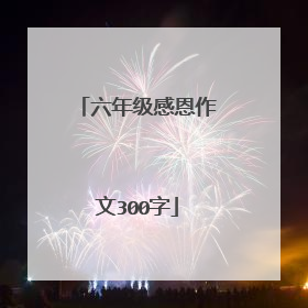 六年级感恩作文300字