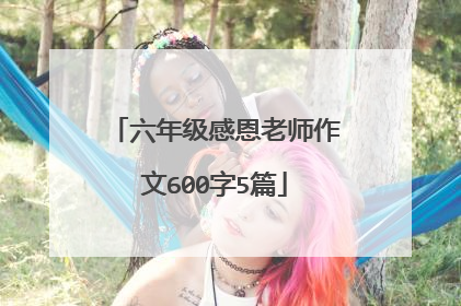 六年级感恩老师作文600字5篇