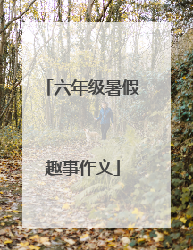 六年级暑假趣事作文