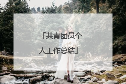 共青团员个人工作总结