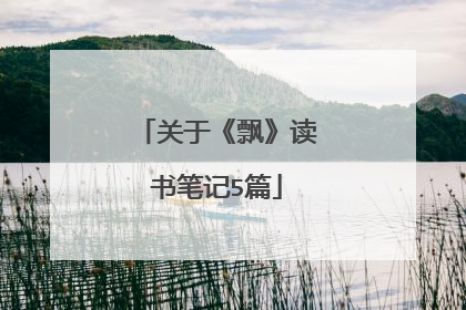 关于《飘》读书笔记5篇