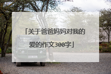关于爸爸妈妈对我的爱的作文300字