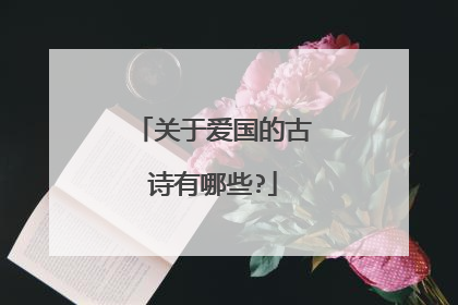 关于爱国的古诗有哪些?