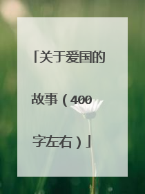关于爱国的故事(400字左右)