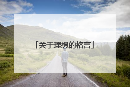 关于理想的格言