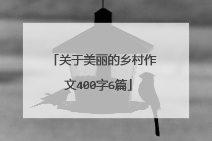 关于美丽的乡村作文400字6篇