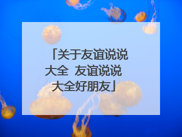 关于友谊说说大全 友谊说说大全好朋友