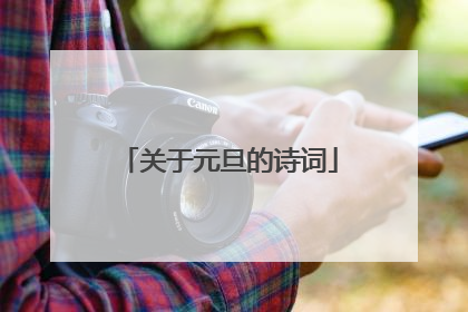 关于元旦的诗词