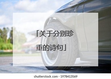 关于分别珍重的诗句