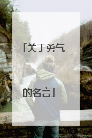 关于勇气的名言