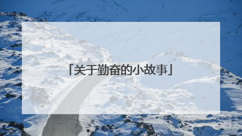 关于勤奋的小故事