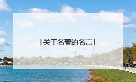 关于名著的名言