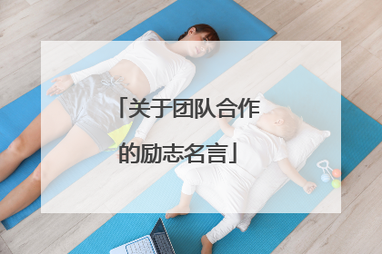 关于团队合作的励志名言