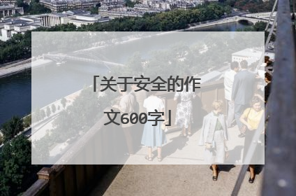 关于安全的作文600字