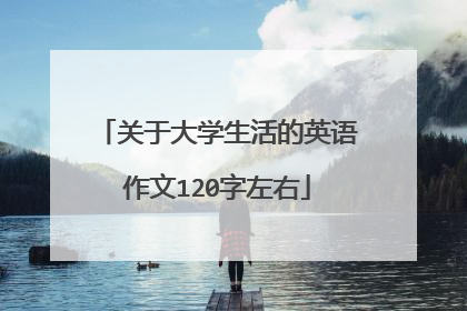关于大学生活的英语作文120字左右