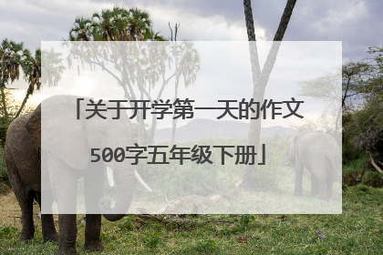 关于开学第一天的作文500字五年级下册