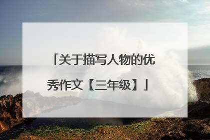 关于描写人物的优秀作文【三年级】
