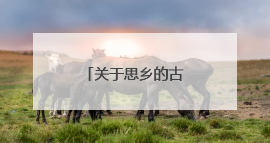 关于思乡的古诗10首?
