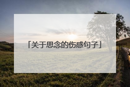 关于思念的伤感句子