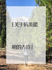 关于抗美援朝的古诗