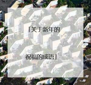 关于新年的祝福的成语