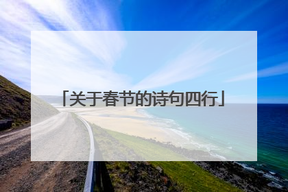 关于春节的诗句四行