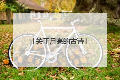 关于月亮的古诗