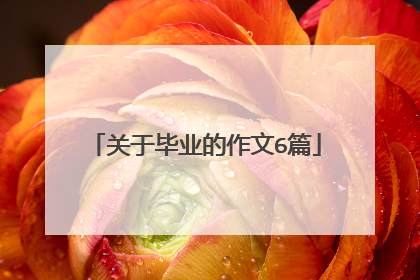 关于毕业的作文6篇