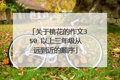 关于桃花的作文350 以上三年级从远到近的顺序