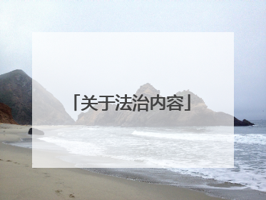 关于法治内容