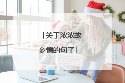 关于浓浓故乡情的句子