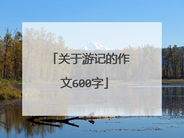 关于游记的作文600字