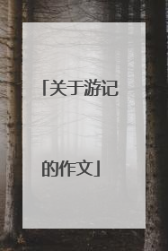 关于游记的作文