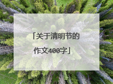 关于清明节的作文400字