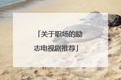 关于职场的励志电视剧推荐