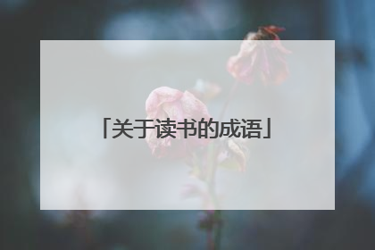 关于读书的成语