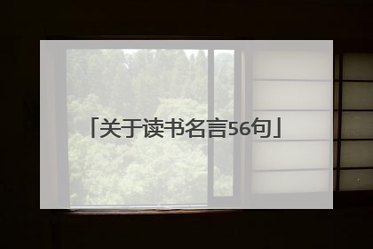 关于读书名言56句