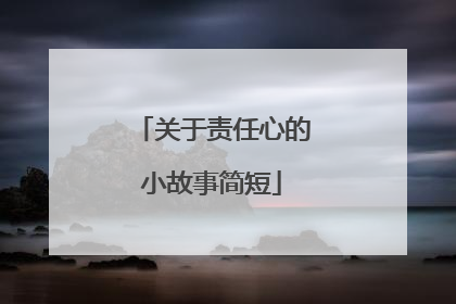 关于责任心的小故事简短
