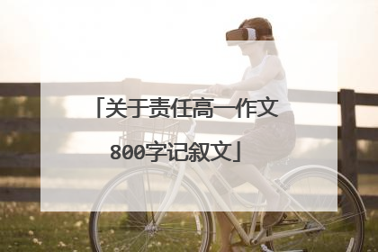 关于责任高一作文800字记叙文